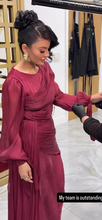 Load image into Gallery viewer, MIYA DRESS - BURGUNDY