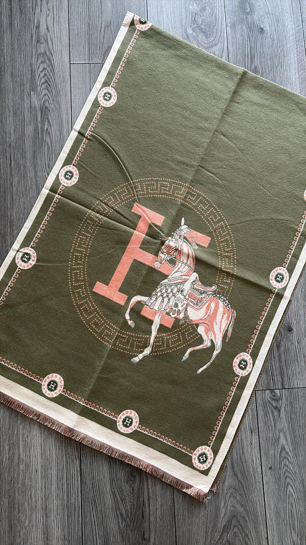 H SHAWL - KHAKI/BEIGE