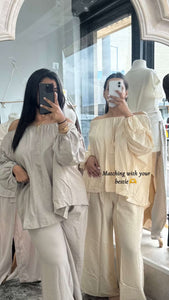 NAYA CO ORD - BEIGE YELLOW