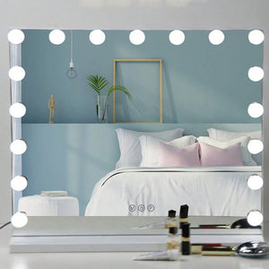 EMA - Large Hollywood Make-Up Table Mirror Vanity Lighted Mirror Dimmable 3 Color - 60cm