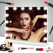 Load image into Gallery viewer, HARIM - Large Hollywood Make-Up Table Mirror Vanity Lighted Mirror Dimmable 3 Color - 50cm