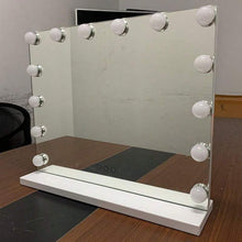 Load image into Gallery viewer, HARIM - Large Hollywood Make-Up Table Mirror Vanity Lighted Mirror Dimmable 3 Color - 50cm