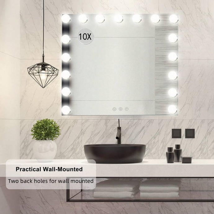 IMANI - Large Hollywood Makeup Mirror 17 LED Lights Dressing Dimmable Bulb - 70cm