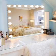 Load image into Gallery viewer, IMANI - Large Hollywood Makeup Mirror 17 LED Lights Dressing Dimmable Bulb - 70cm