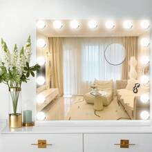Load image into Gallery viewer, IMANI - Large Hollywood Makeup Mirror 17 LED Lights Dressing Dimmable Bulb - 70cm