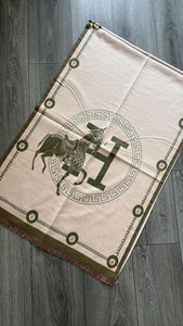 H SHAWL - KHAKI/BEIGE