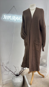 MIAH CARDIGAN - BROWN
