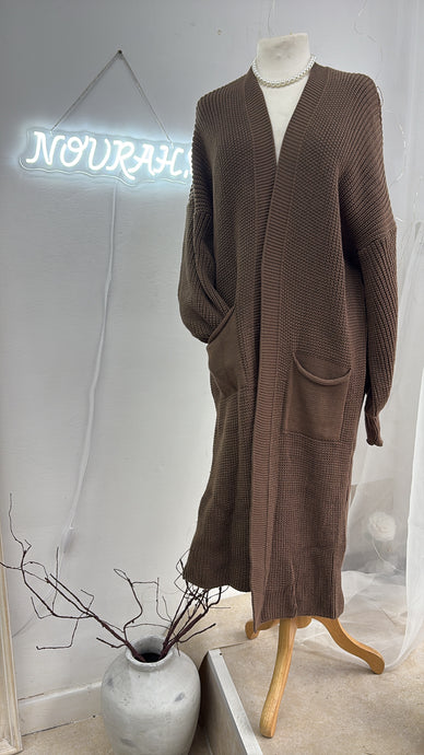 MIAH CARDIGAN - BROWN