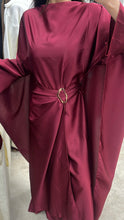 Load image into Gallery viewer, AYLA CAPE DRESS - BURGUNDY