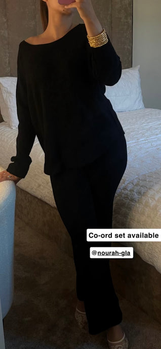 SIA X CO ORD SET - BLACK