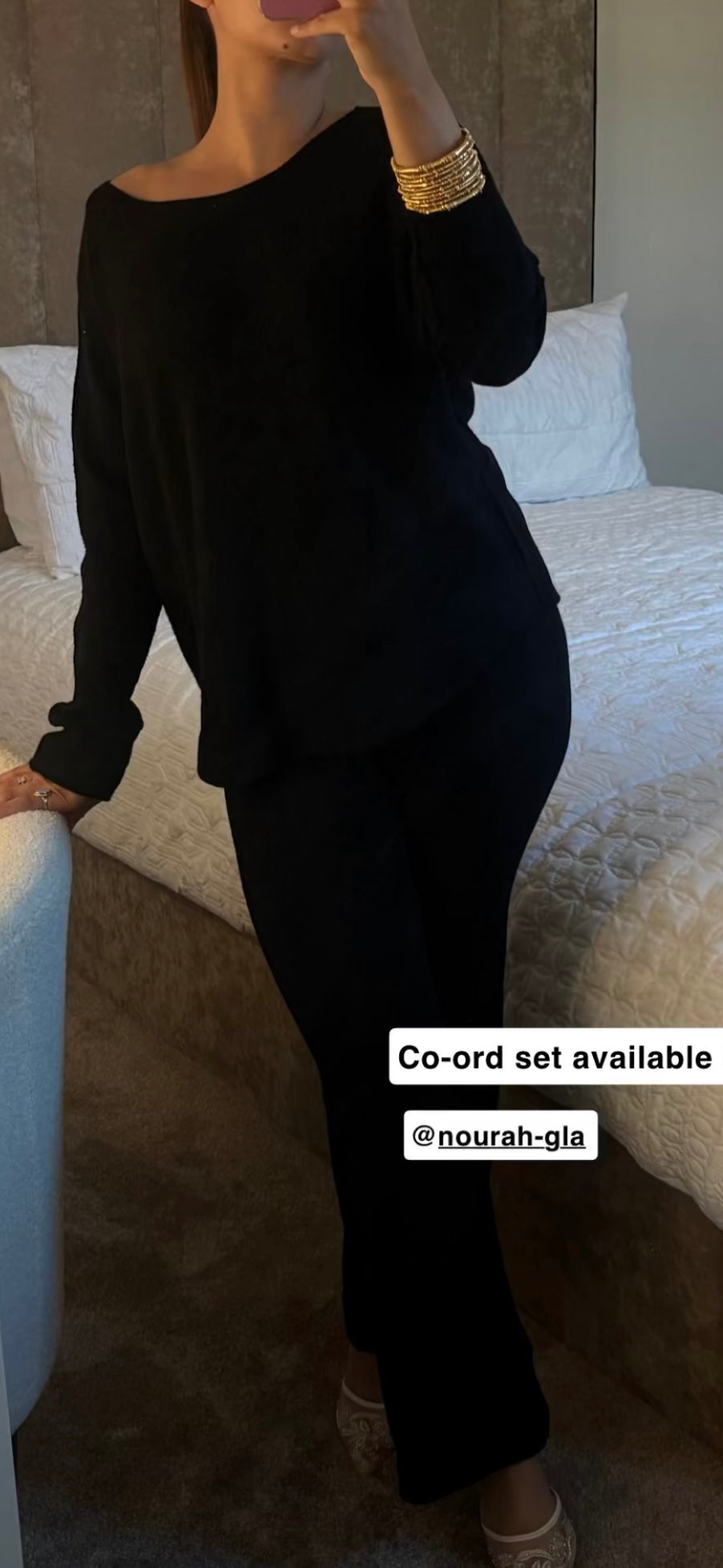 SIA X CO ORD SET - BLACK