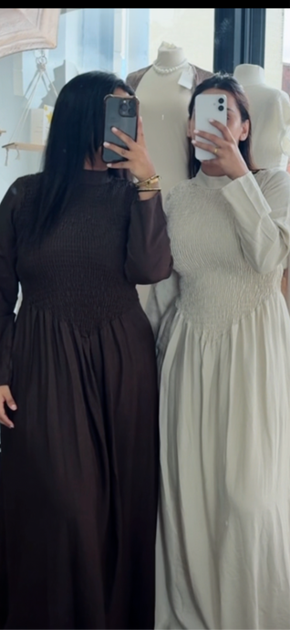HANI DRESS - BEIGE