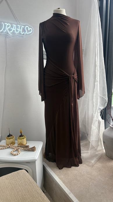 MIAN DRESS - BROWN