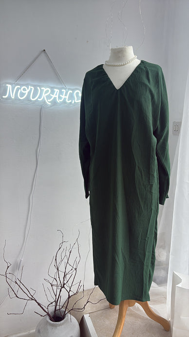 NELI DRESS -KHAKI