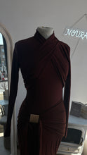 Load image into Gallery viewer, MEERA WRAP DRESS - CHOCOLATE