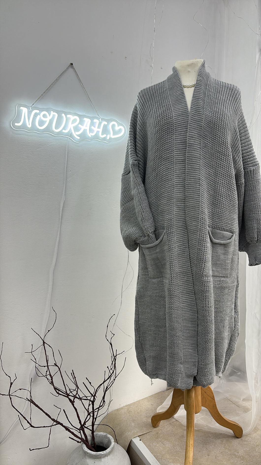 MIAH CARDIGAN - GREY