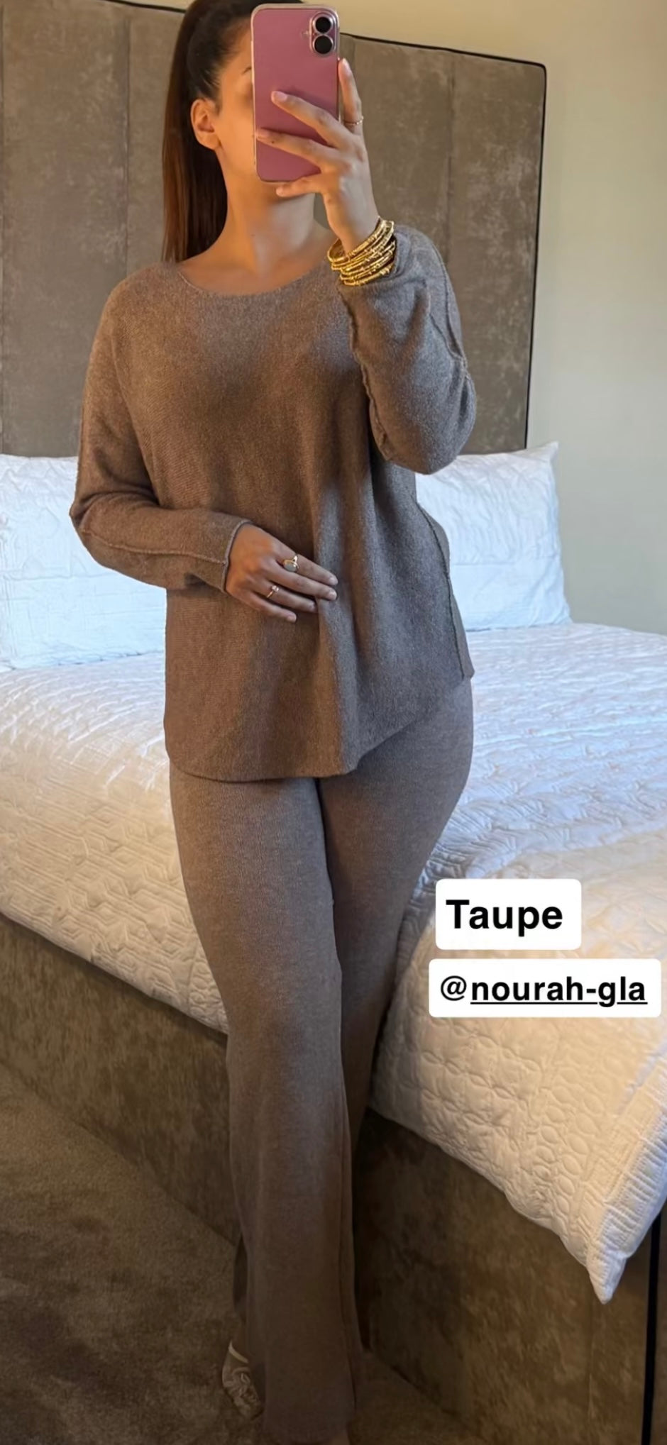 SIA X CO ORD SET - TAUPE