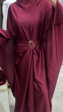 Load image into Gallery viewer, AYLA CAPE DRESS - BURGUNDY