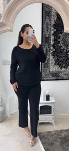 SIA X CO ORD SET - BLACK