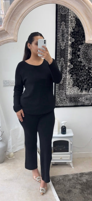 SIA X CO ORD SET - BLACK