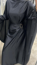 Load image into Gallery viewer, AYLA CAPE DRESS - BLACK