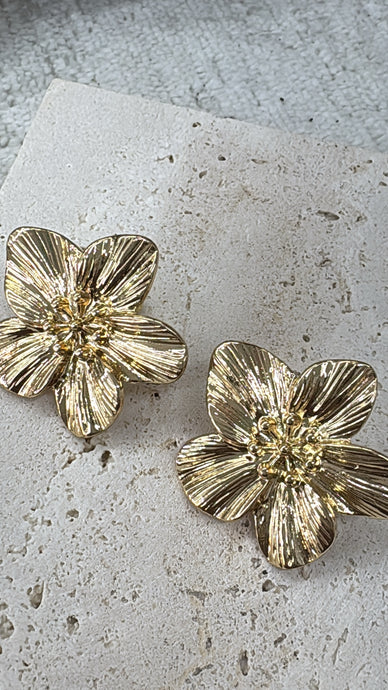 FLOWER EARRING - GOLD