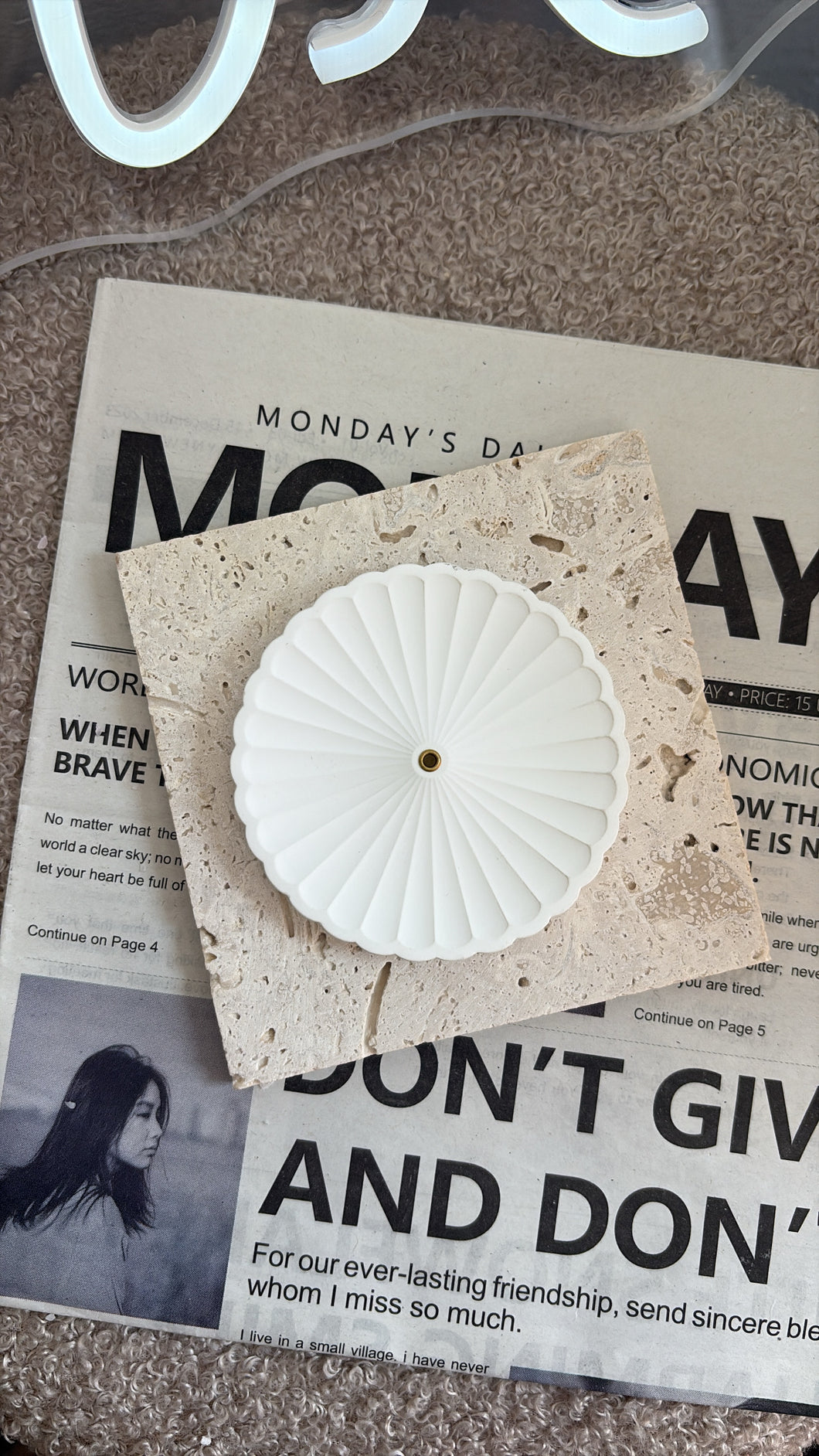 ROUND-INCENSE STICK HOLDER