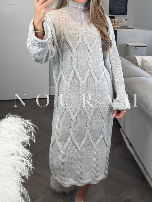 Katie Jumper Dress - Grey