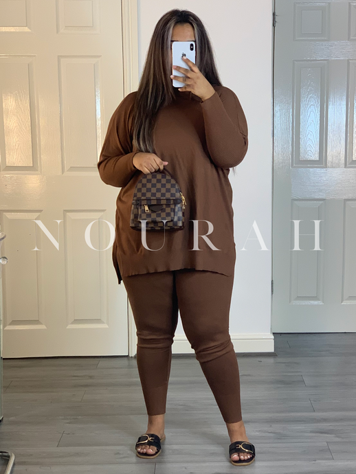 KRIS Co Ord Set - Brown